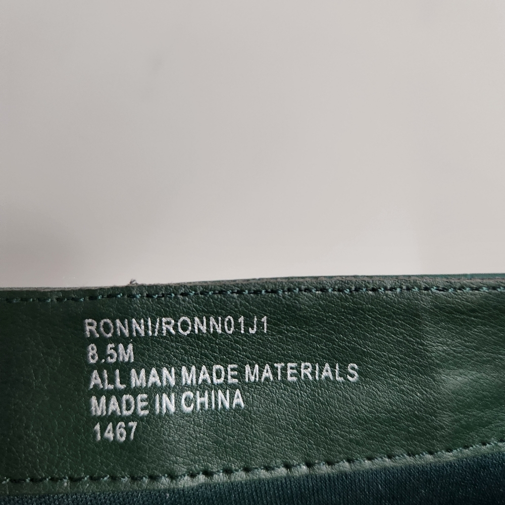 Madden Girl Ronni Dark Green Croc-embossed Knee High Boots - Picture 13 of 15